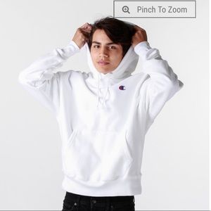 White champion hoodie